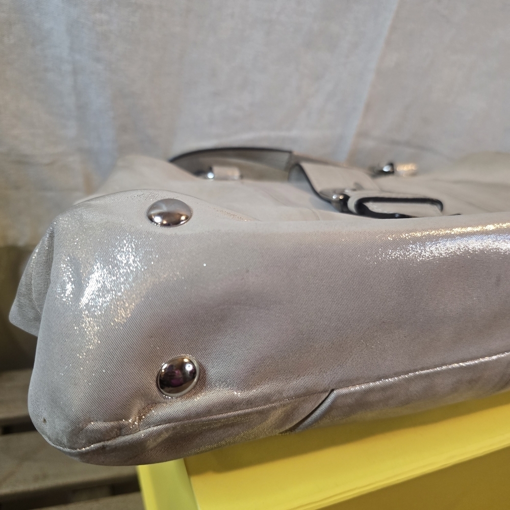 Coach Soho Y2k Metallic Silver Shoulder Bag - Gem
